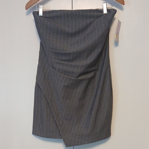 wild fable Dresses & Skirts - NWT Wild Fable Charcoal Pinstripe Pencil Halter Dress